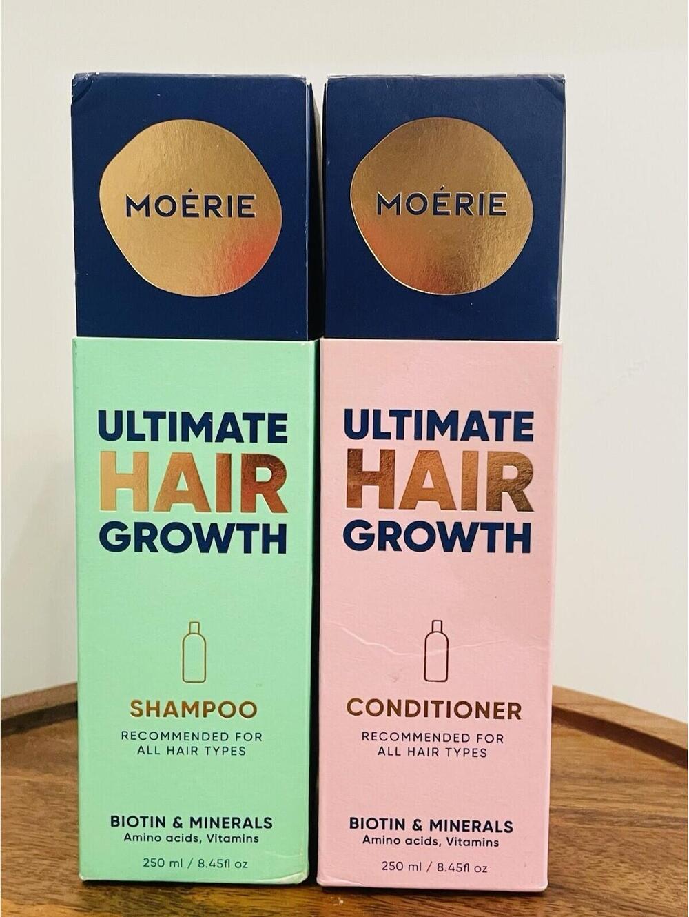 Moerie Ultimate Hair Growth Shampoo & Conditioner Set– 8.5 fl oz Each - NEW